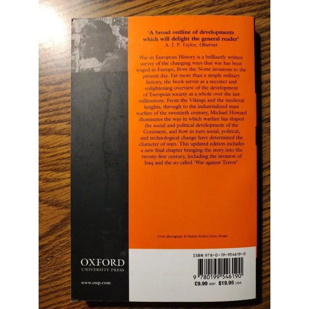 War in European History by Michael Howard (2009, Trade Paperback)